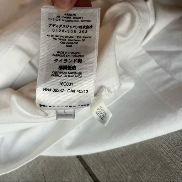 Y-3 Yohji Yamamoto Logo White T Shirt Mens Size L Crewneck Short Sleeve Designer - Picture 8 of 12